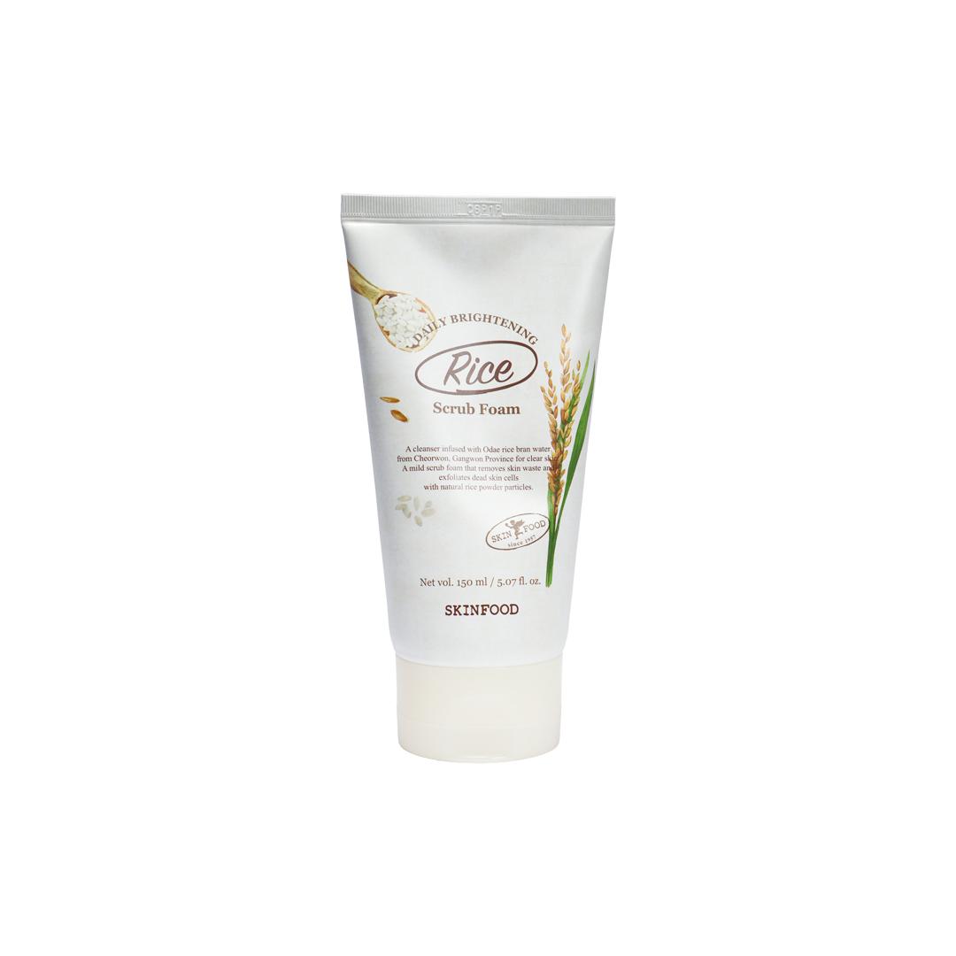 SkinFood Rice Daily Brightening Scrub Foam 150 ml - Emart Skincare Bangladesh
