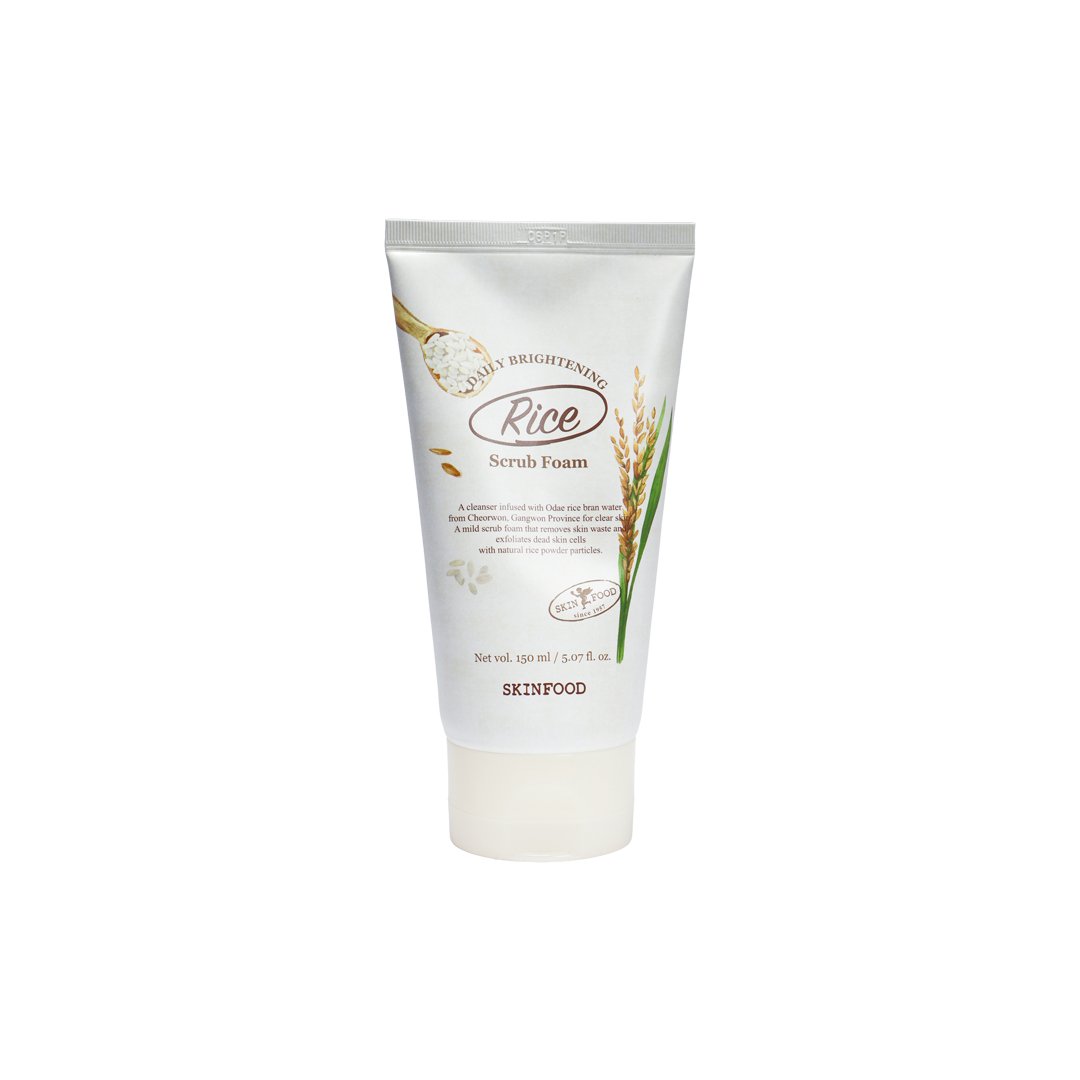 SkinFood Rice Daily Brightening Scrub Foam 150 ml - Emart Skincare Bangladesh