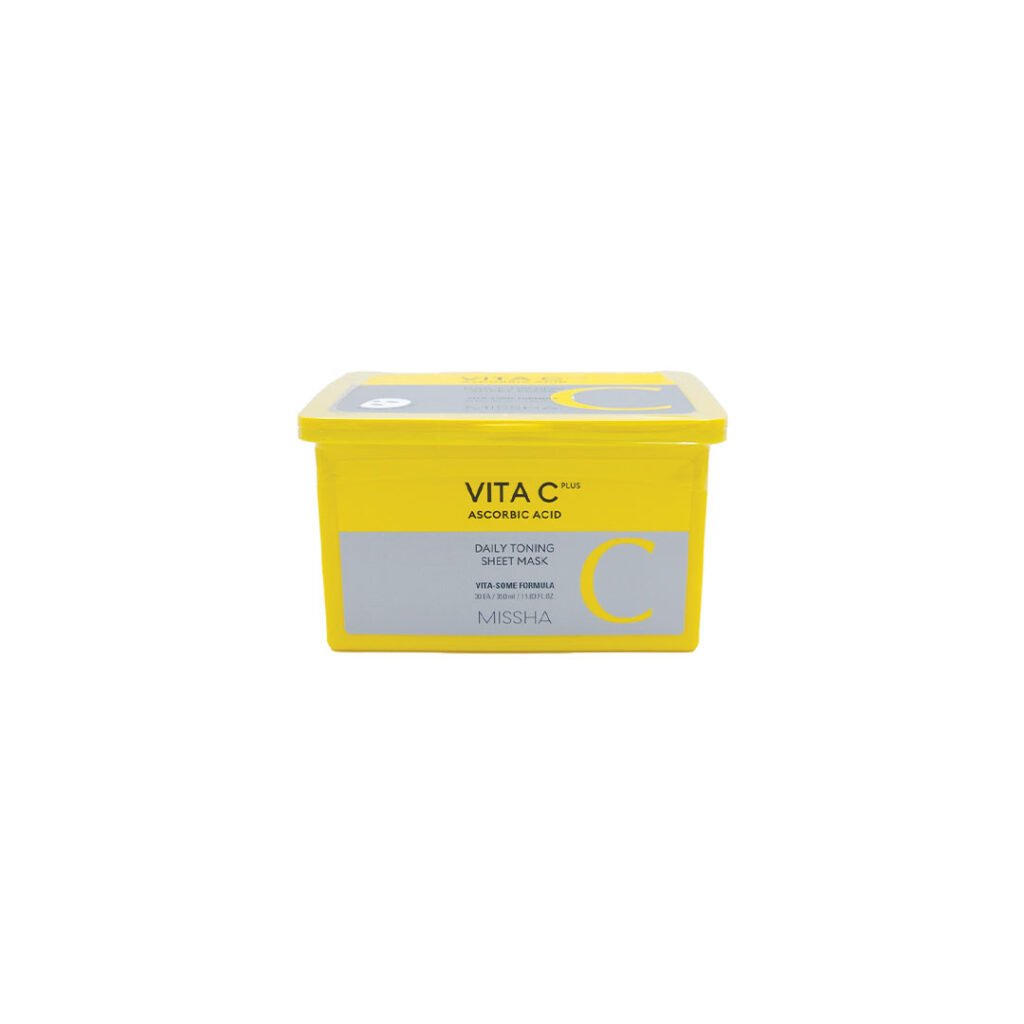 Missha Vita C Plus Daily Toning Sheet Mask 30 pcs 350 ml - Emart Skincare Bangladesh