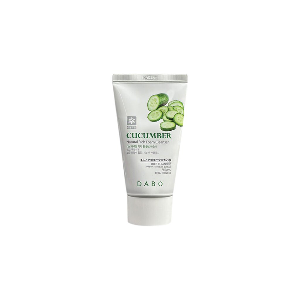 Dabo Natural Rich Foam Cleanser Cucumber 60ml face cleanser or face wash price in Bangladesh at Emart