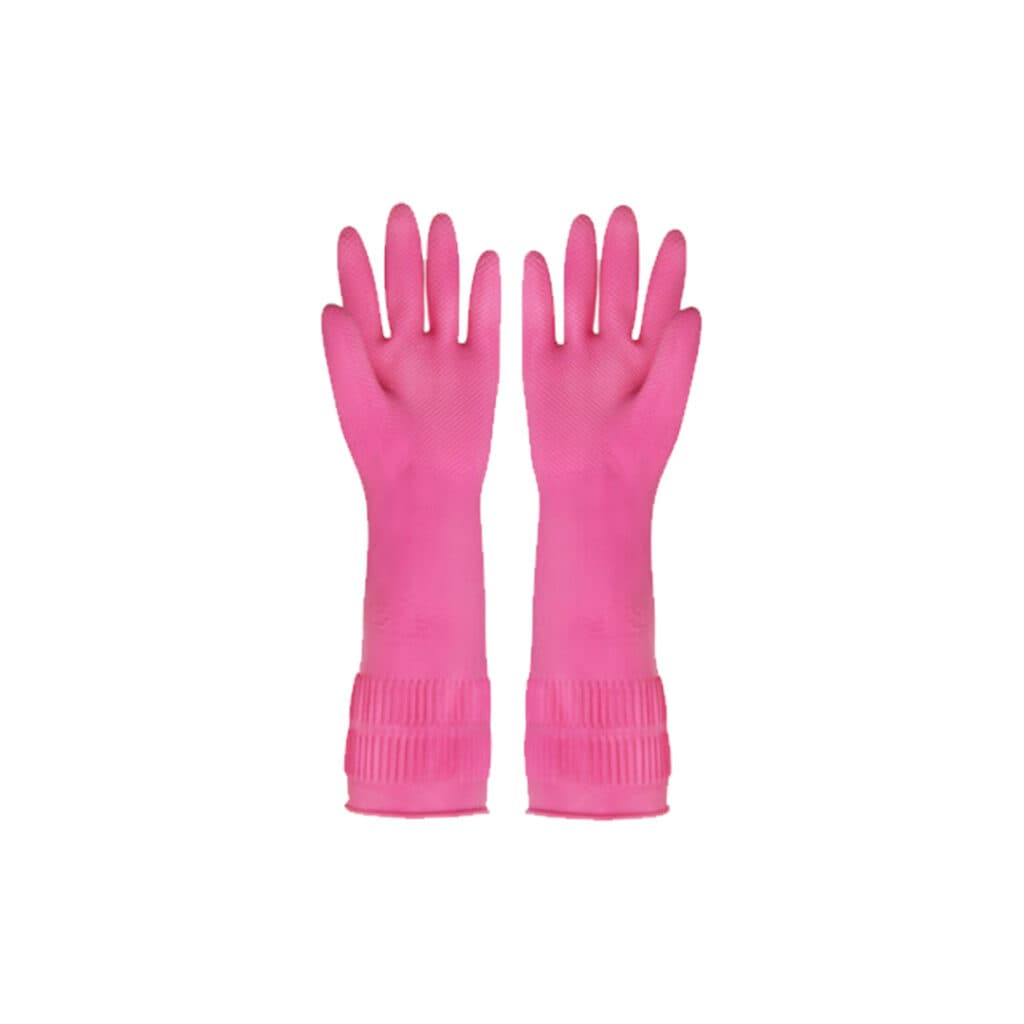 Clean Lab Rubber Gloves -Pink Large - Emart Skincare Bangladesh