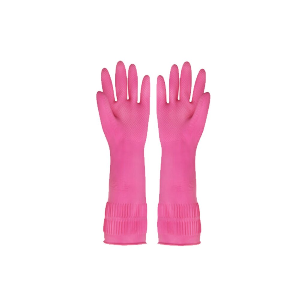 Clean Lab Rubber Gloves -Pink Large - Emart Skincare Bangladesh