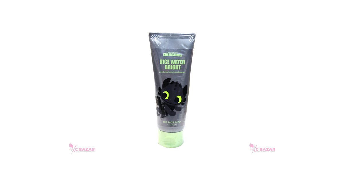 The Face Shop Rice Water Bright Rice Bran Foaming Cleanser (Dragons) 150 ml - Emart Skincare Bangladesh