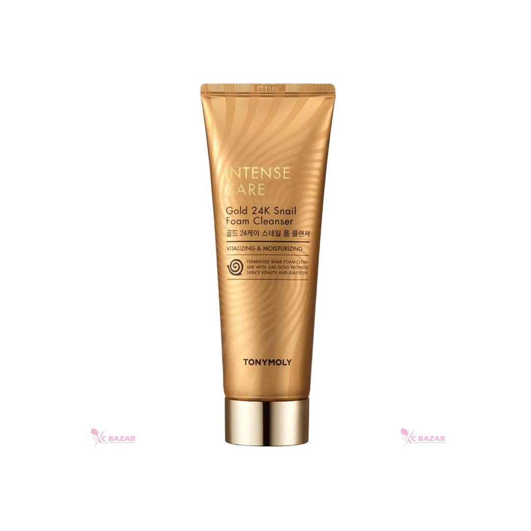 Tonymoly Intense Care Gold 24k Snail Foam Cleanser 150 ml face cleanser or face wash price in Bangladesh at Emart