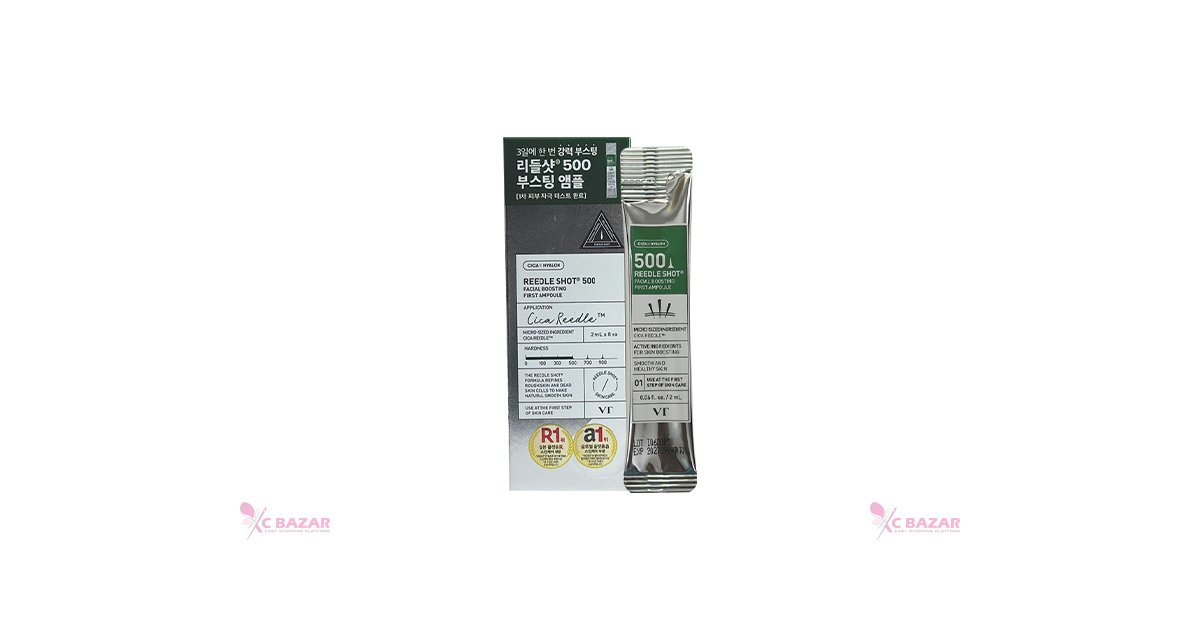 VT-COSMETICS Reedle Shot 500 Facial Boosting First Ampoule (8 pcs Pack) 2*8=16 ml - Emart Skincare Bangladesh