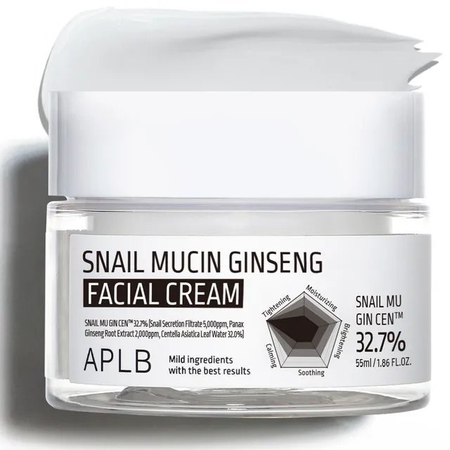 APLB Snail Mucin Ginseng Facial Cream 55ml - Emart Skincare Bangladesh