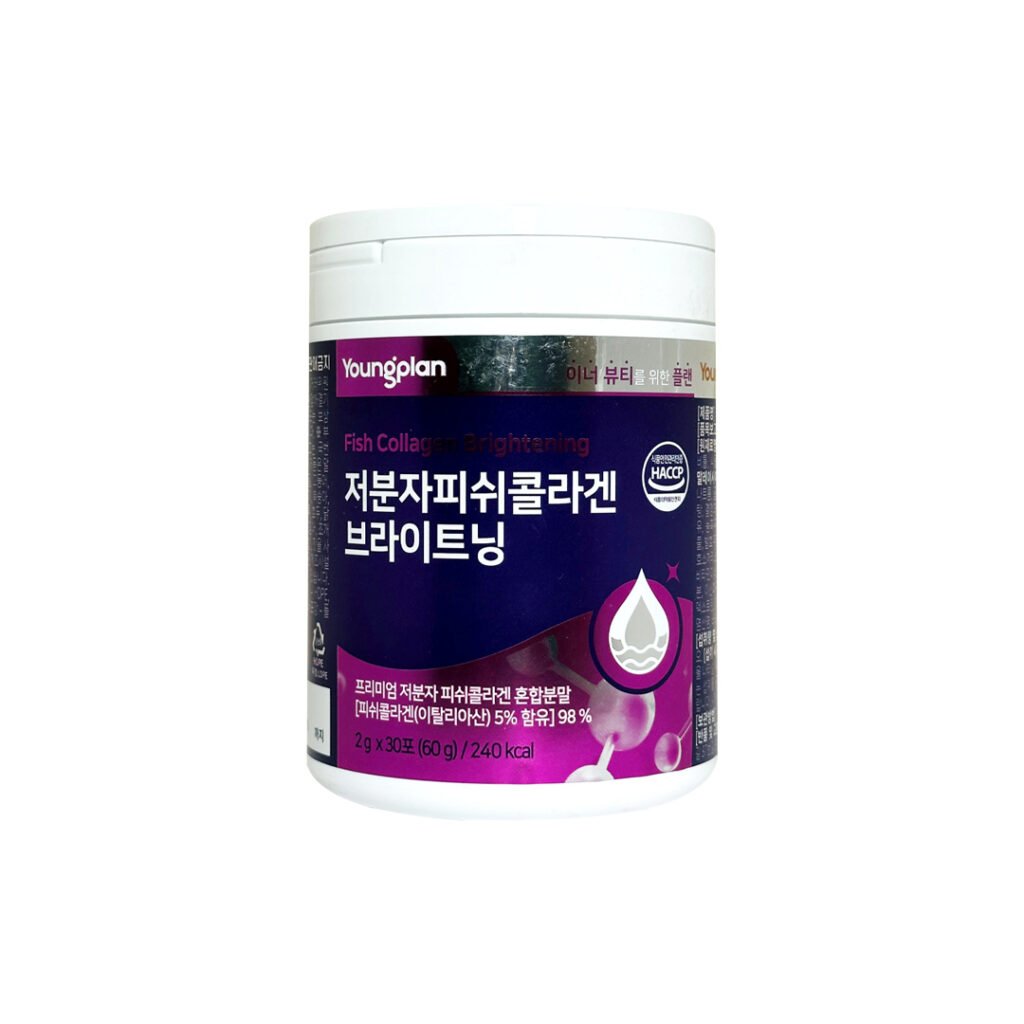 Young Plan Low Molecular Fish Collagen Brightening 60 g ( 2 g x 30 Packets ) - Emart Skincare Bangladesh