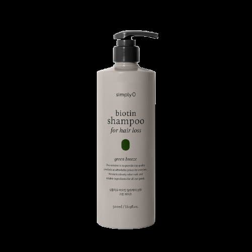 simplyO Biotin Shampoo for Hair Loss Green Breeze 500ml - Emart Skincare Bangladesh