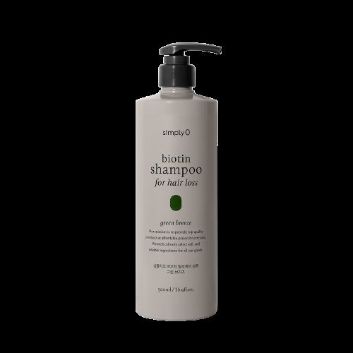 simplyO Biotin Shampoo for Hair Loss Green Breeze 500ml - Emart Skincare Bangladesh