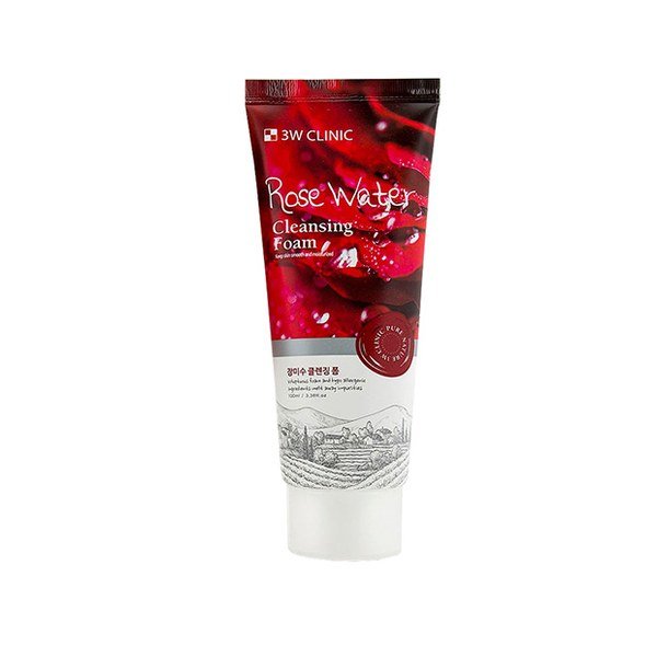 3w Clinic Rose Water Cleansing Foam 100ml - Emart Skincare Bangladesh