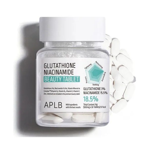 APLB Glutathione Niacinamide Beauty Tablet 500mg x 30 Tablets - Emart Skincare Bangladesh