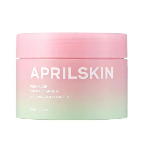 April Skin Pink Aloe Pack Cleanser 120g - Emart Skincare Bangladesh