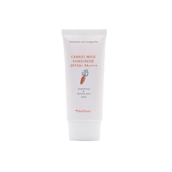 Bellflower Carrot Mild Sunscreen SPF50+/PA++++ 50ml - Emart Skincare Bangladesh