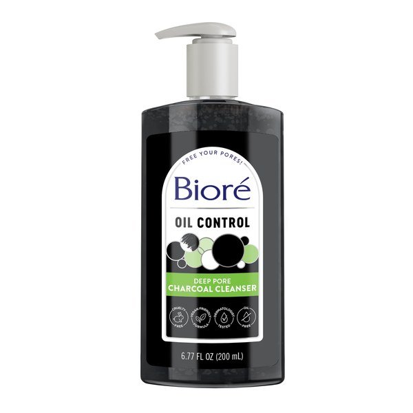 Bioré Charcoal deep pore Charcoal Cleanser 200ml - Emart Skincare Bangladesh