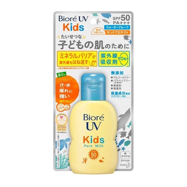 Biore UV Kids Pure Milk Sunscreen SPF50+ PA+++ 70ml - Emart Skincare Bangladesh
