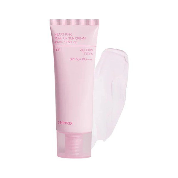 celimax Heart Pink Tone Up Sun Cream 40ml - Emart Skincare Bangladesh