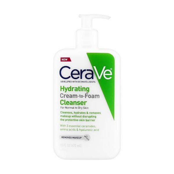 Cerave Hydrating Cream To Foam Cleanser (normal-to-dry skin) 473ml - Emart Skincare Bangladesh