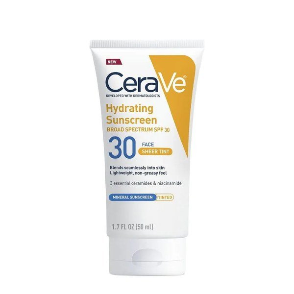 CeraVe Hydrating Sunscreen Face Sheer Tint SPF 30 (50ml) - Emart Skincare Bangladesh