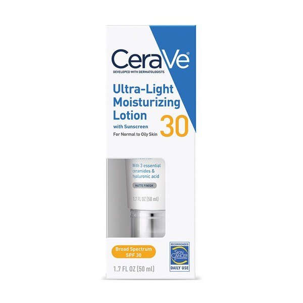 Cerave Ultra-Light Moisturizing Lotion with Sunscreen SPF 30 – 50 ml - Emart Skincare Bangladesh