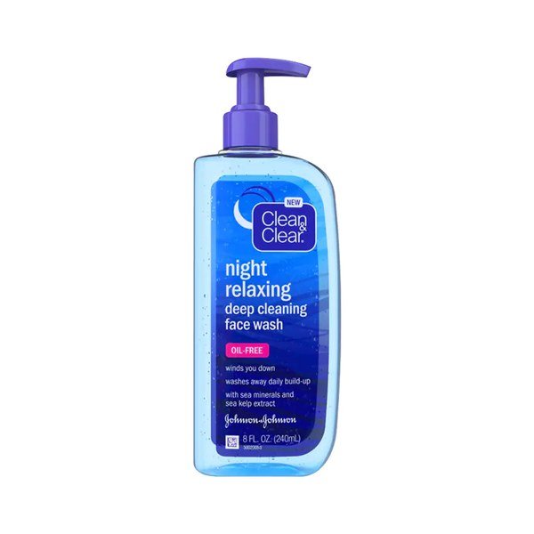 Clean & Clear Night Relaxing Deep Cleaning Face Wash 240ml - Emart Skincare Bangladesh
