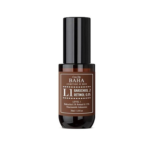 COS DE BAHA Bakuchiol 2% + Retinol 0.15% Serum L1 30ml - Emart Skincare Bangladesh