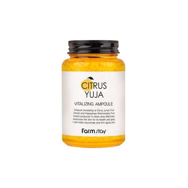 Farm Stay Citrus Yuja Vitalizing Ampoule 250ml - Emart Skincare Bangladesh