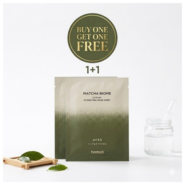 Heimish Matcha Biome Low pH Hydrating Mask Sheet 30ml - Emart Skincare Bangladesh