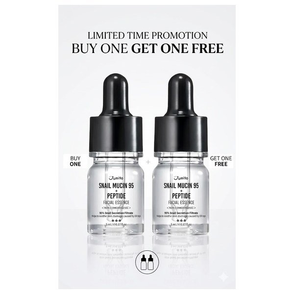 JUMISO Deluxe Snail Mucin 95 + Peptide Facial Essence 5ml ( mini ) - Emart Skincare Bangladesh