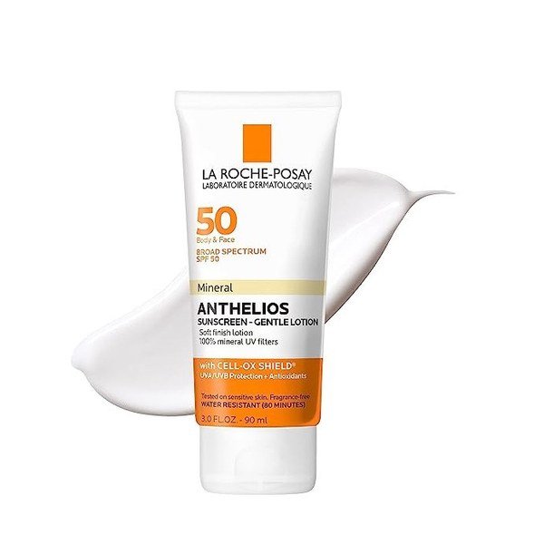 La Roche-Posay Anthelios Body & Face Gentle Lotion Mineral Sunscreen SPF 50 90ml - Emart Skincare Bangladesh