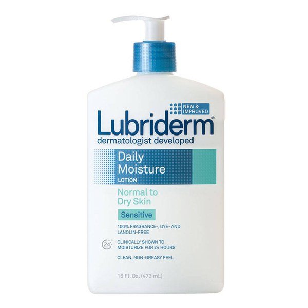 Lubriderm Daily Moisture Lotion for Normal to Dry Skin (Sensitive Skin) -473ml - Emart Skincare Bangladesh