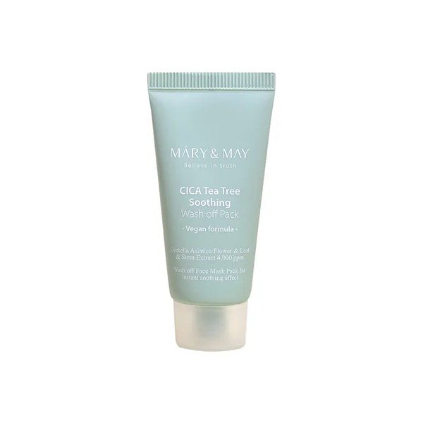 Mary&May Vegan CICA TeaTree Soothing Wash off Pack 30g - Emart Skincare Bangladesh