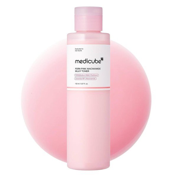 Medicube PDRN PINK NIACINAMAIDE MILKY TONER 150ml toner, face mist or essence price in Bangladesh at Emart
