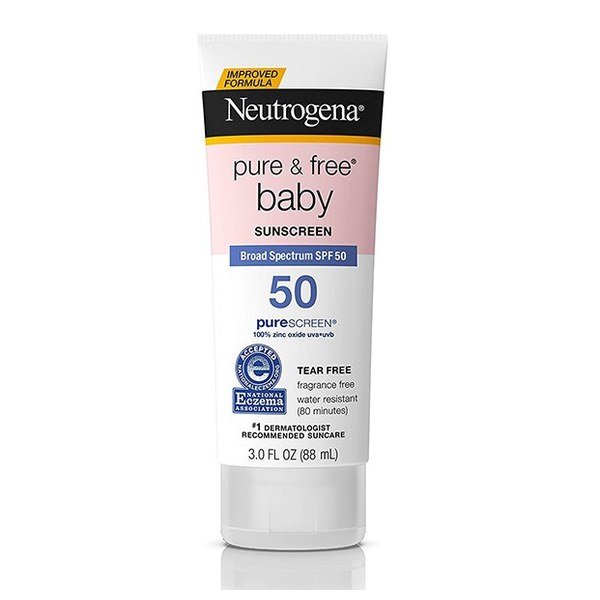 Neutrogena Pure & Free Baby Sunscreen Lotion with SPF 50 – 88ml - Emart Skincare Bangladesh