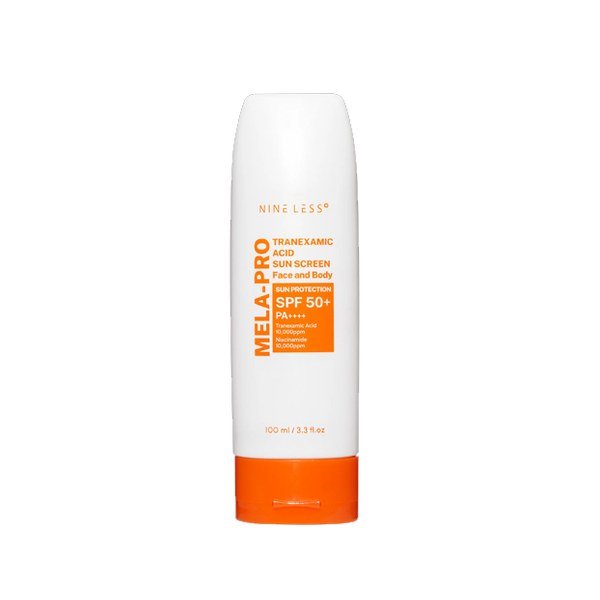 Nineless MELA-PRO Tranexamic Acid Sun Screen Face And Body Sun Protection SPF 50+ PA++++ 100ml - Emart Skincare Bangladesh
