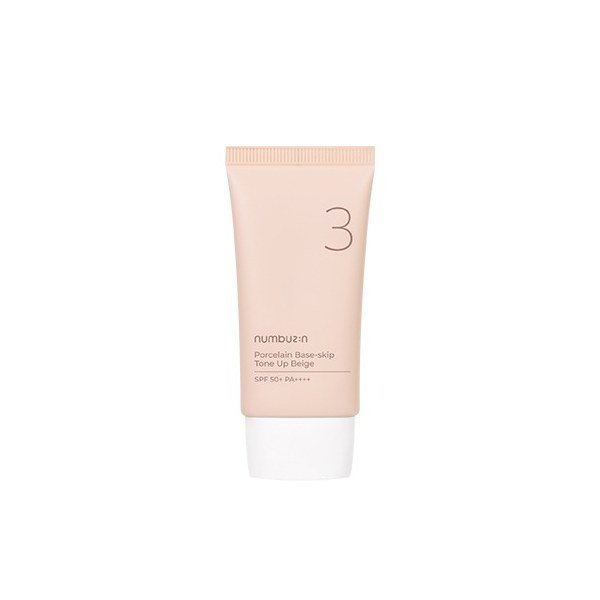 Numbuzin No.3 Porcelain Base-Skip Tone Up Beige 50ml - Emart Skincare Bangladesh