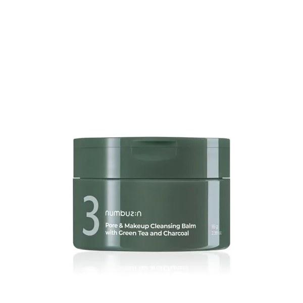 Numbuzin No.3 Pore & Makeup Cleansing Balm with Creen Tea and Charcoal 85g - Emart Skincare Bangladesh
