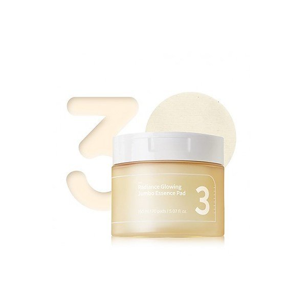 Numbuzin No.3 Radiance Glowing Jumbo Essence Pad 150ml - Emart Skincare Bangladesh