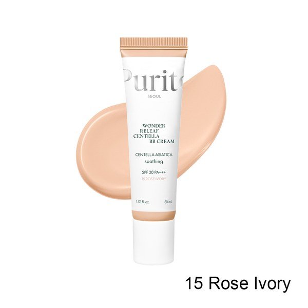 Purito Wonder Releaf Centella BB Cream SPF30 PA+++ (15 Rose Ivory) 30ml - Emart Skincare Bangladesh