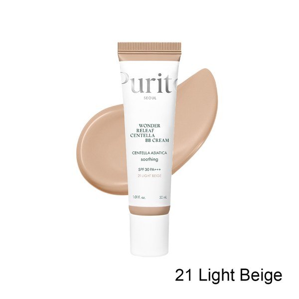 Purito Wonder Releaf Centella BB Cream SPF30 PA+++ (21 Light Beige) 30ml - Emart Skincare Bangladesh