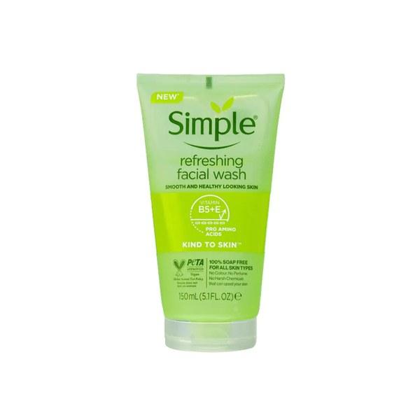 Simple Kind To Skin Refreshing Facial Gel Wash 150ml - Emart Skincare Bangladesh