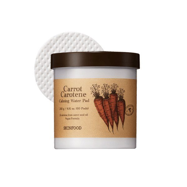 Skin Food Carrot Carotene Calming Water Pad (60 Pads 250g) - Emart Skincare Bangladesh