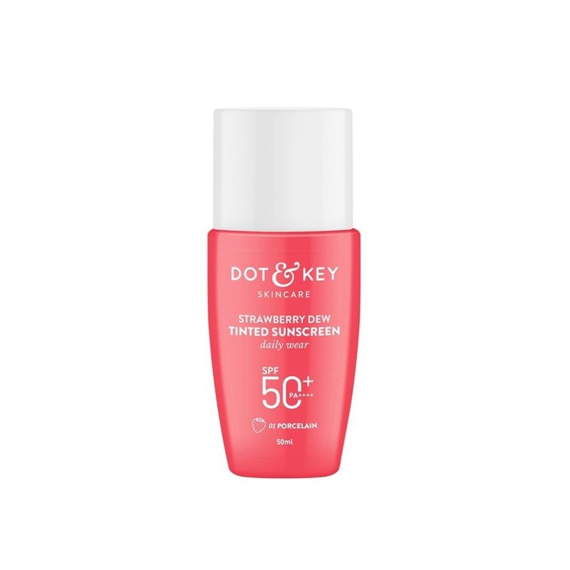 Dot and Key Strawberry Dew Tinted Sunscreen SPF 50+ PA++++ (03 Sand) - Emart Skincare Bangladesh