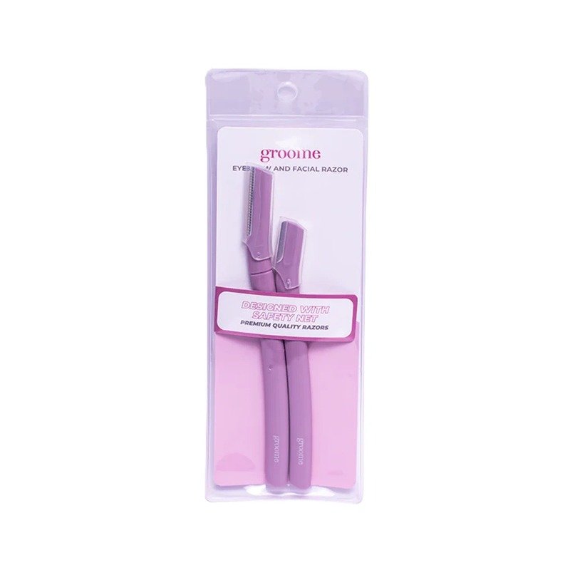 Groome Eyebrow & Facial Razor Scarlet Edge ( 2pcs) - Emart Skincare Bangladesh