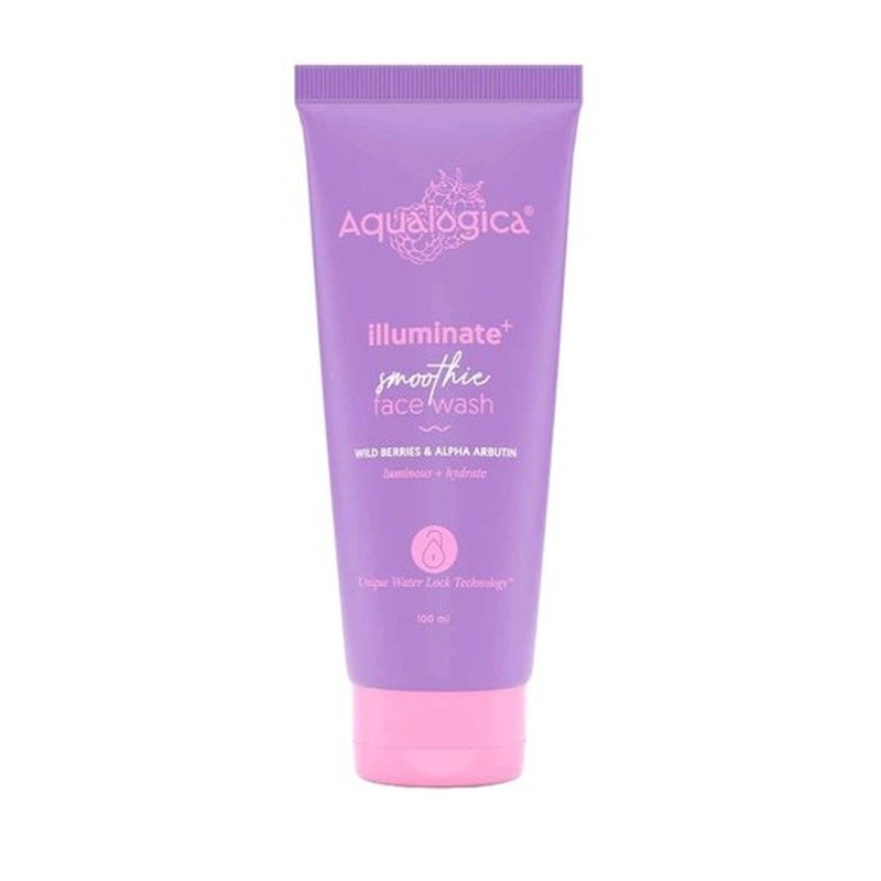 Aqualogica IIIuminate+ Smoothie Face Wash with Wild Berries & Alpha Arbutin for Luminous Glow 100ml face cleanser or face wash price in Bangladesh at Emart