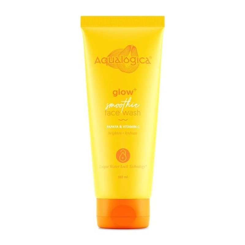 Aqualogica Glow+ Smoothie Face Wash with Papaya & Vitamin C for Glowing Skin 100ml - Emart Skincare Bangladesh