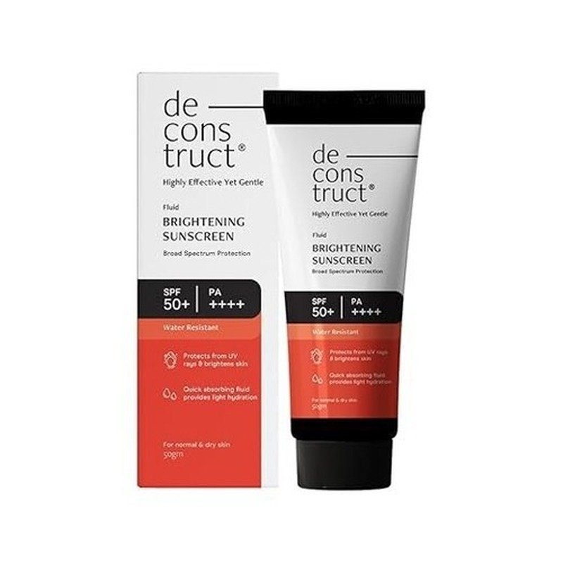 Deconstruct Fluid Brightening Sunscreen for Dry Skin SPF 50+ (50g) - Emart Skincare Bangladesh