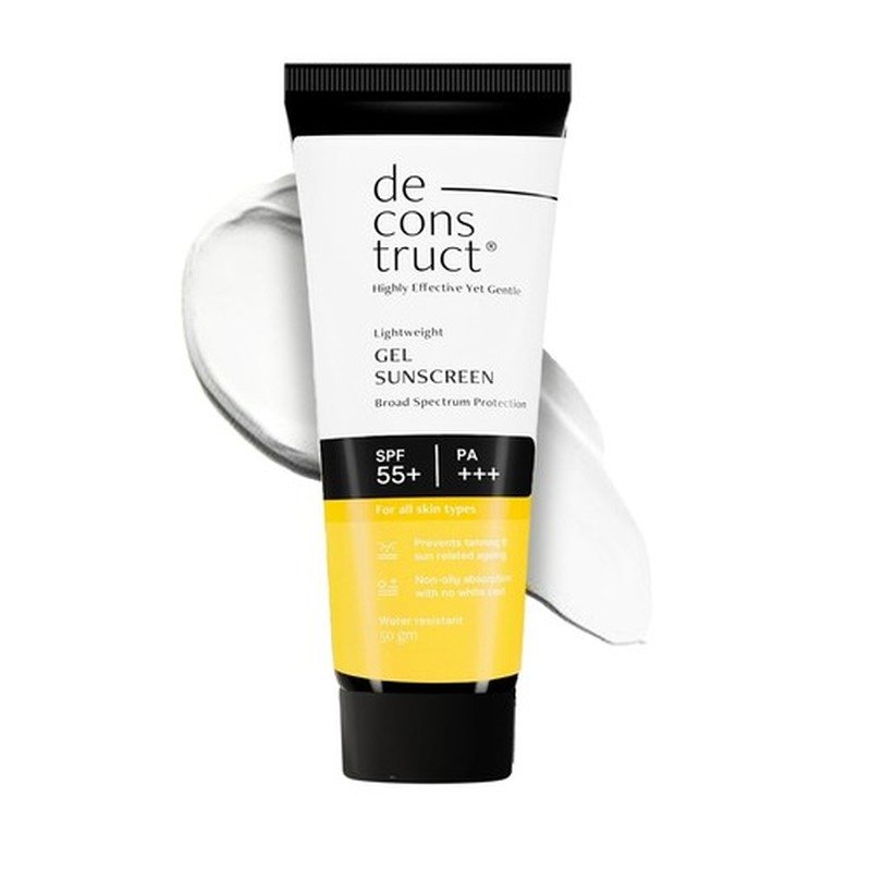 Deconstruct Lightweight Gel Water Resistant Sunscreen for Oily Skin SPF 55+ and PA+++ 50g - Emart Skincare Bangladesh