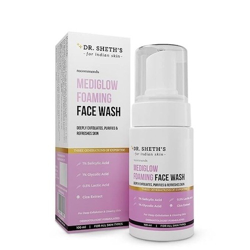 Dr. Sheth’s Mediglow Foaming Face Wash - 100ml face cleanser or face wash price in Bangladesh at Emart