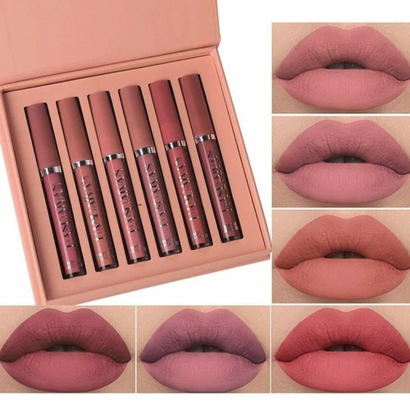 HANDAIYAN Non-Sticky Matte Finish Liquid Lipstick 12pcs Set - Emart Skincare Bangladesh