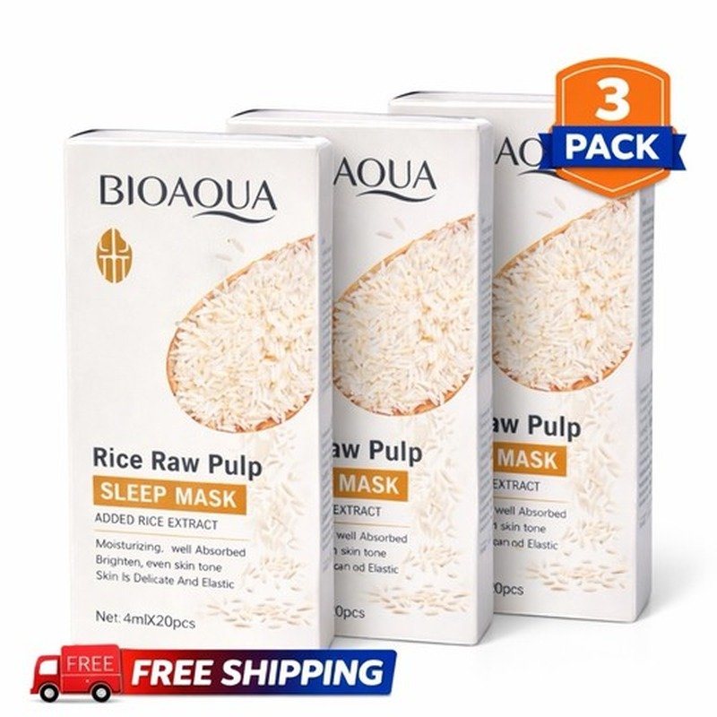 BIOAQUA Rice Raw Pulp Facial Mask Sheet 25g - Emart Skincare Bangladesh